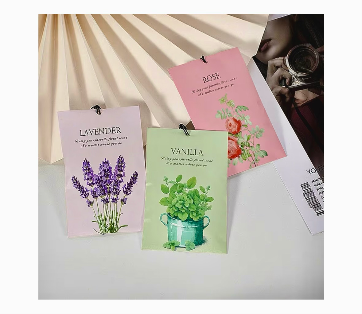 Azonee Flower Scented Sachets Air Freshener Bags 12 pieces