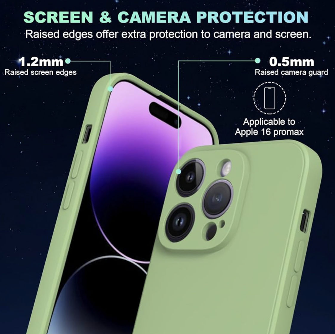 Slim Lightweight Soft Phone Case Protective TPU Case with Shockproof and Scratch-Resistant Features for Smartphones(Mint Green)