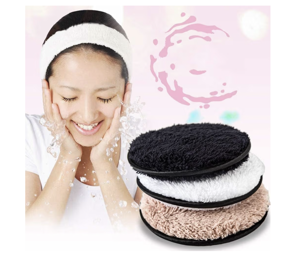 ORiTi Makeup Remover Pads, 3 Packs Reusable Face Cleaning Cloths, Soft Bamboo Cotton Makeup Cleansing Pads, Perfect for Mascara, Eye Shadow, Lipstick, Foundation, Multi Colors