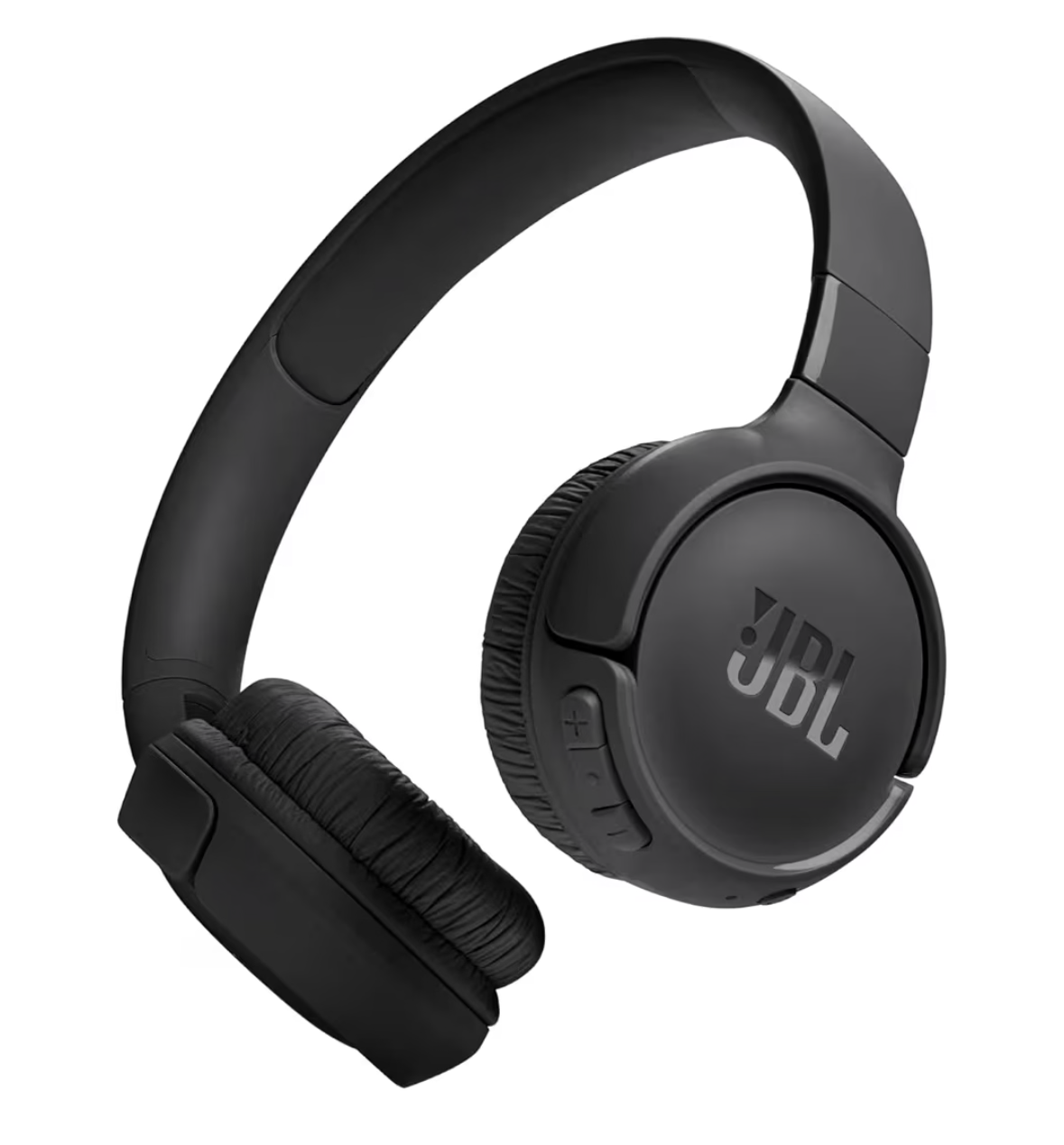 JBL Tune 520BT Wireless On-Ear Headphones, Pure Bass Sound, 57H Battery with Speed Charge, Hands-Free Call + Voice Aware, Multi-Point Connection, Lightweight and Foldable - Black, JBLT520BTBLKEU