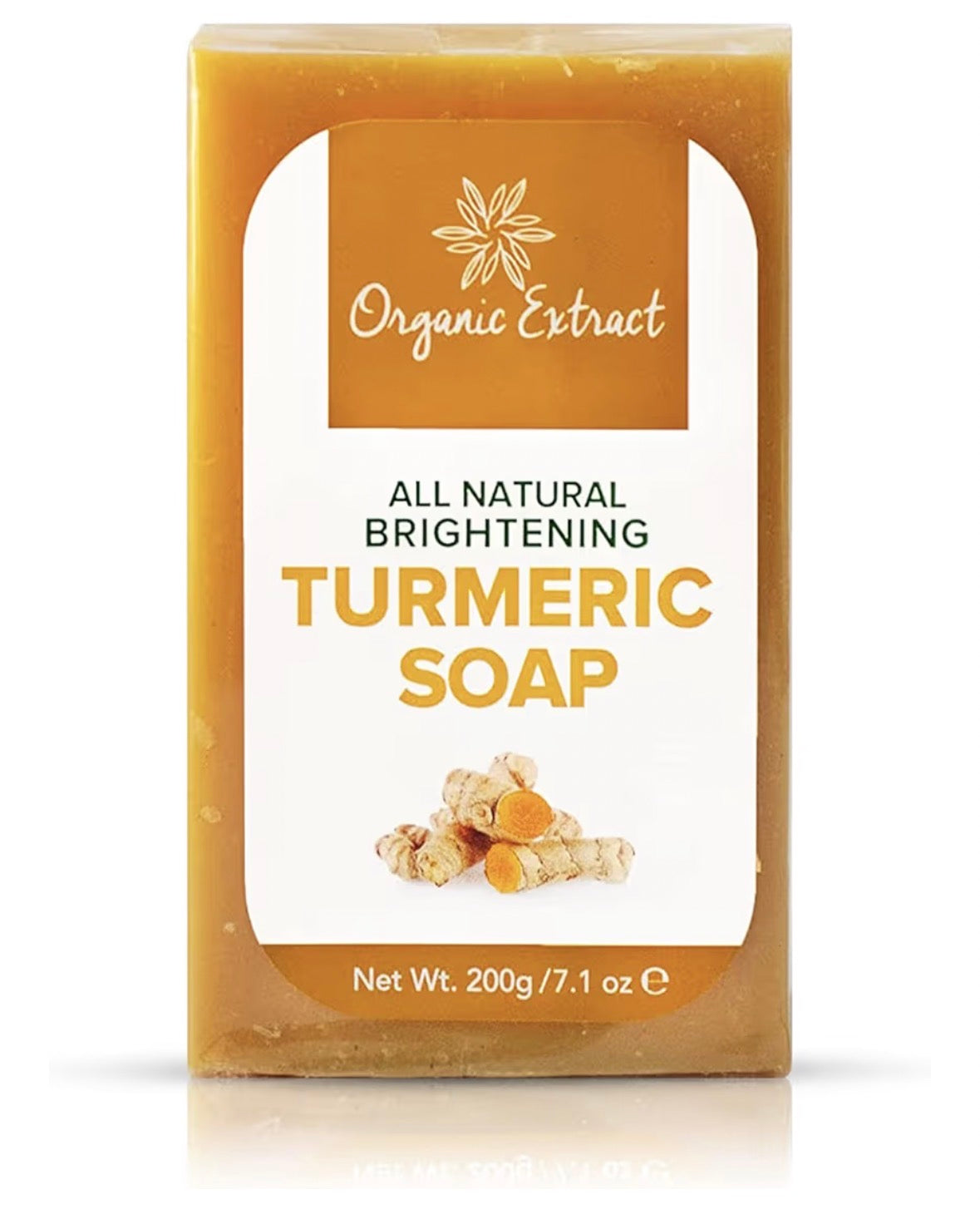 Tumeric Soap - 7.05fl oz / 200g - Skin Brightening Soap Bar - Deeply Moisturizes & Cleanses Skin, Reduces Acne & Dark Spots