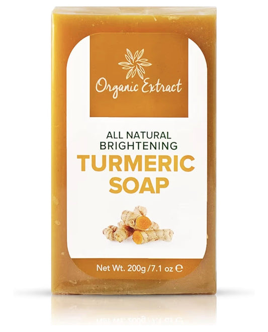 Tumeric Soap - 7.05fl oz / 200g - Skin Brightening Soap Bar - Deeply Moisturizes & Cleanses Skin, Reduces Acne & Dark Spots