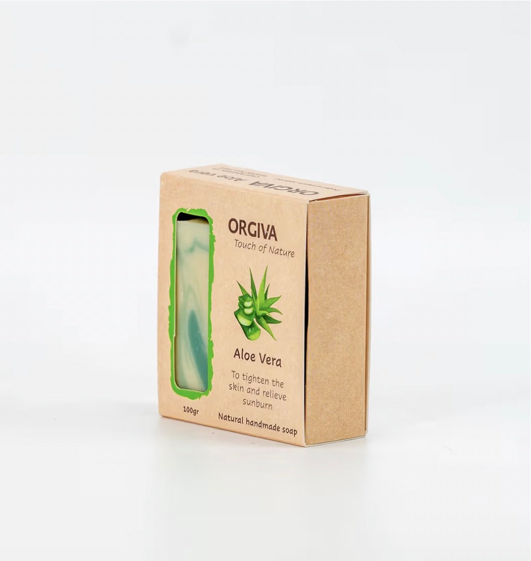 Natural and Organic Cold Process Handmade Soap (2 pieces, Aloe Vera)