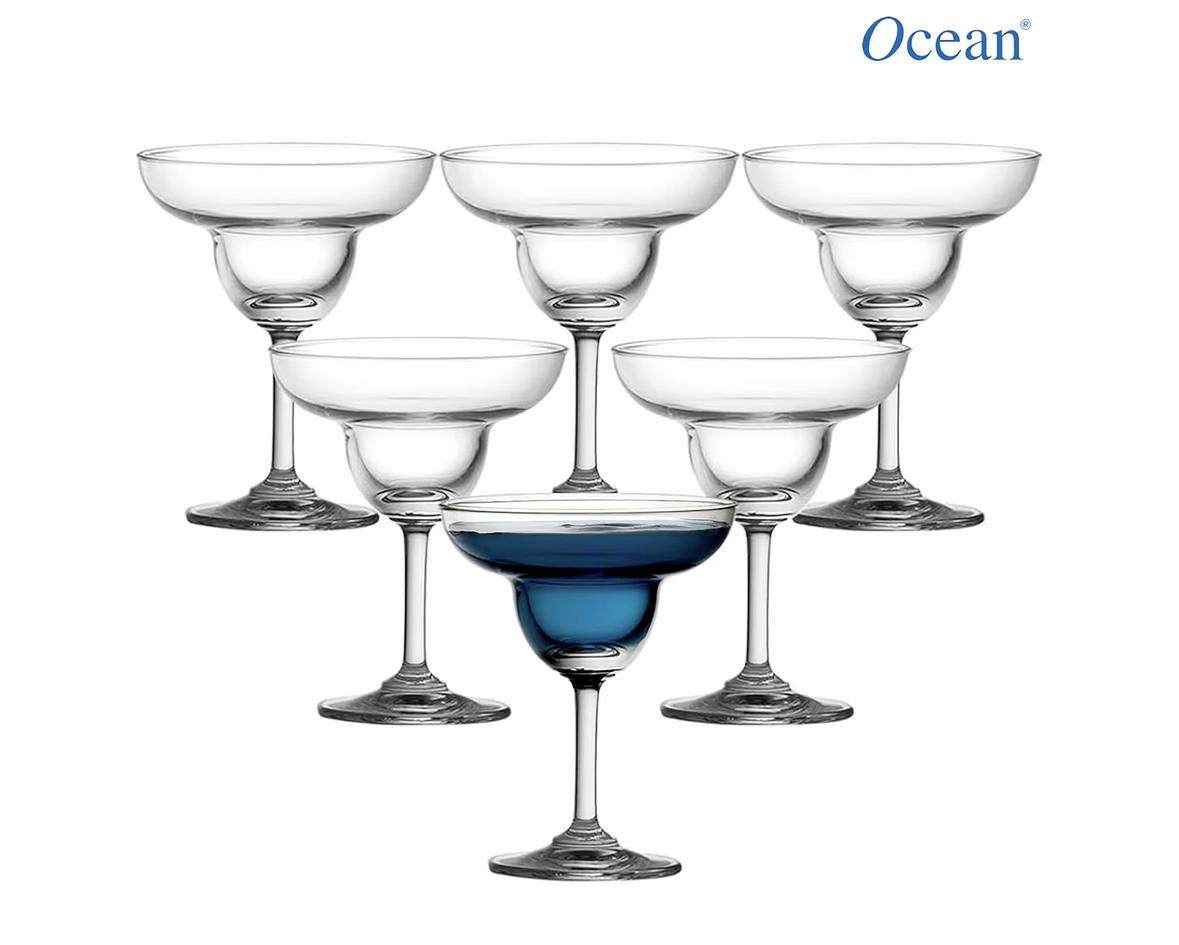 Ocean Classic Margarita Glass, 200Ml, Set Of 6, 501M07, Stemmed Martini Glass, Martini Vessel, Martini Chalice, Martini Snifter