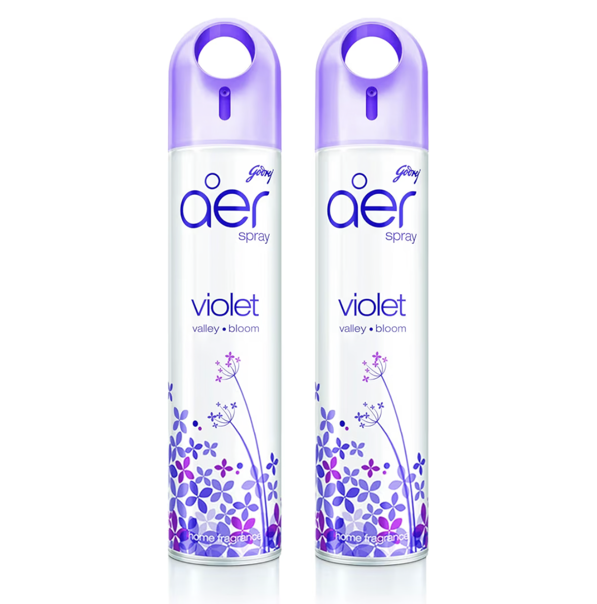 Godrej aer spray, Home & Office Air Freshener - Violet Valley Bloom, 300 ml (Pack of 2)