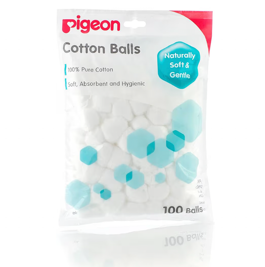 Pigeon Cotton Balls, 100% Pure Cotton, Soft, Absorbent And Hygienic, 100 White