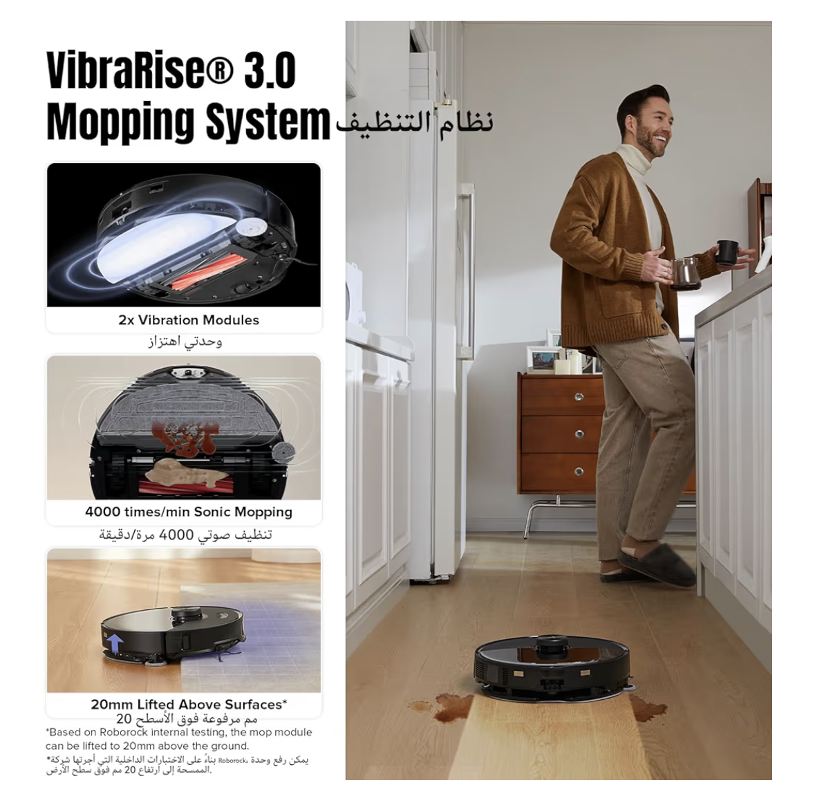 Roborock S8 MaxV Ultra Robot Vacuum & Sonic Mop, 10000 Pa Suction,Deep Cleaning, Hot Air Self-Drying, Auto Empty & Refill, Obstacle Avoidance