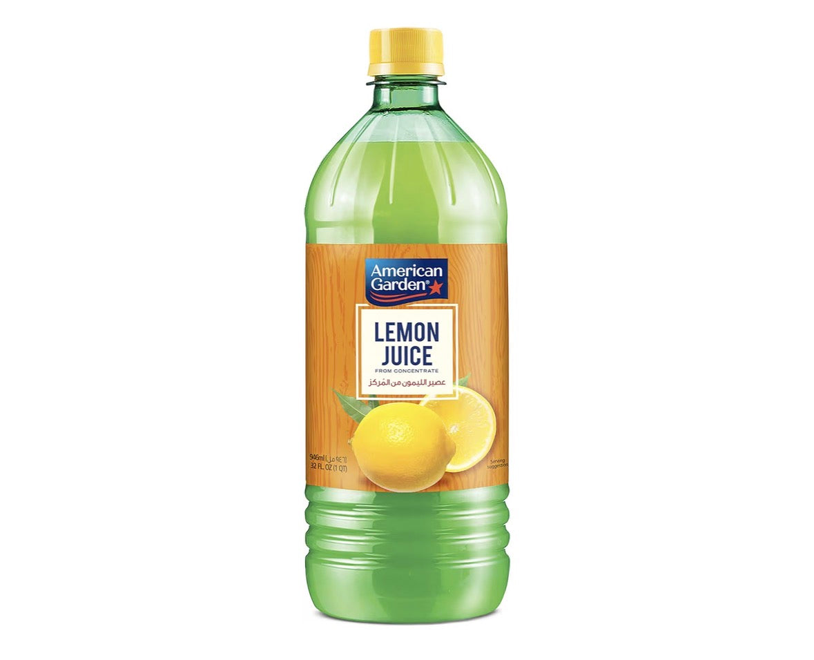 American Garden Lemon Juice From Concentrate, 946 Ml