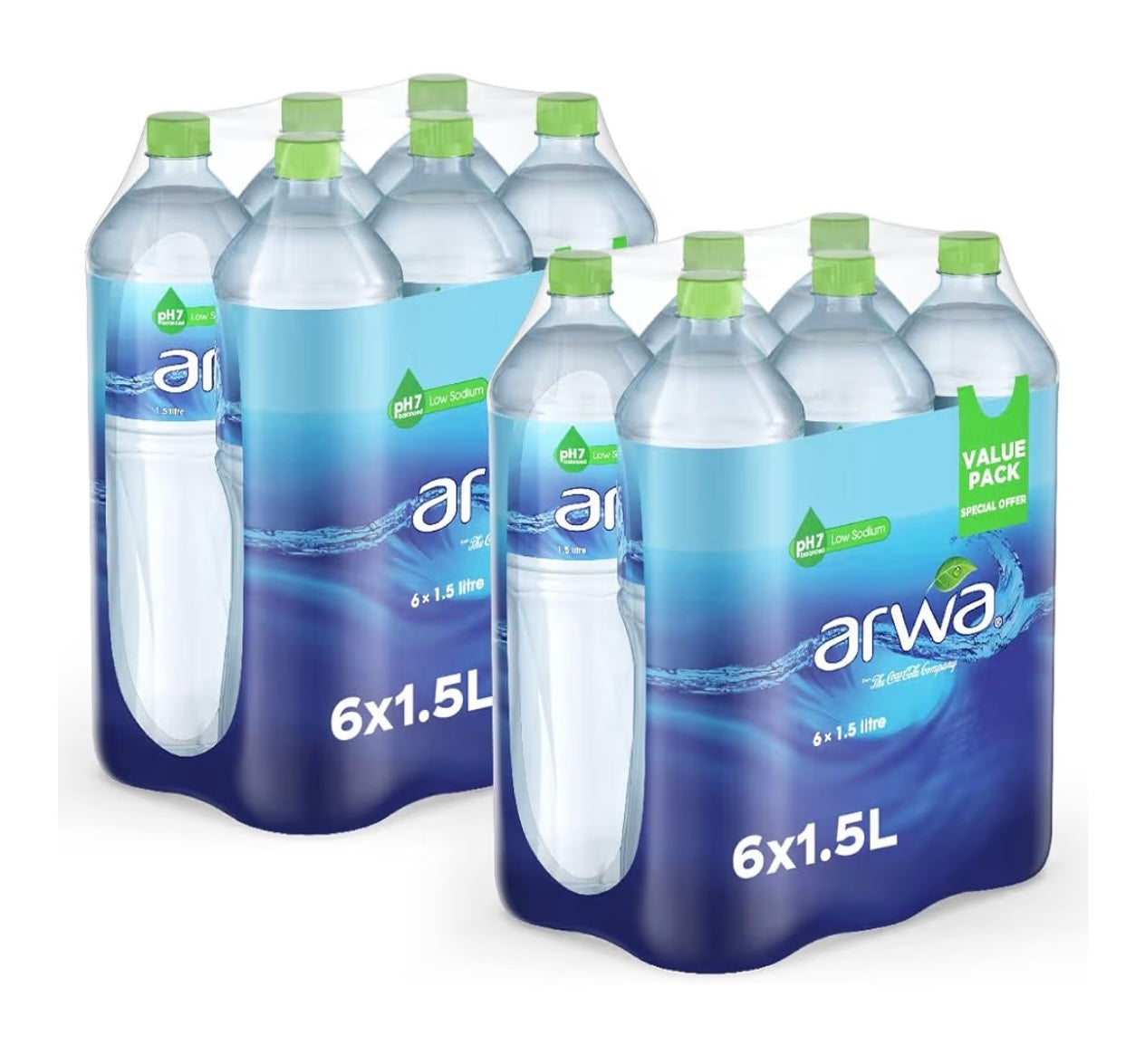 Arwa Bottled Drinking Water - 1.5 Litre (Pack Of 12)