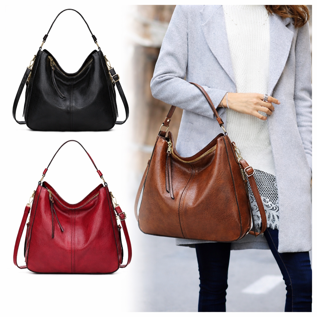 Tjackson Women's Purse Leather Handbag Lady Shoulder Bag Cowhide Tote for Women
