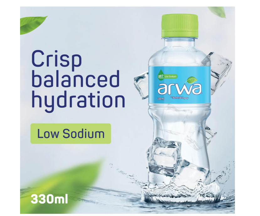 ARWA Drinking Water, Bottled Drinking Water, 330ml Pack of 12
