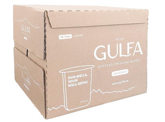 Gulfa Cups Drinking Water, 125 ml Pack of 48