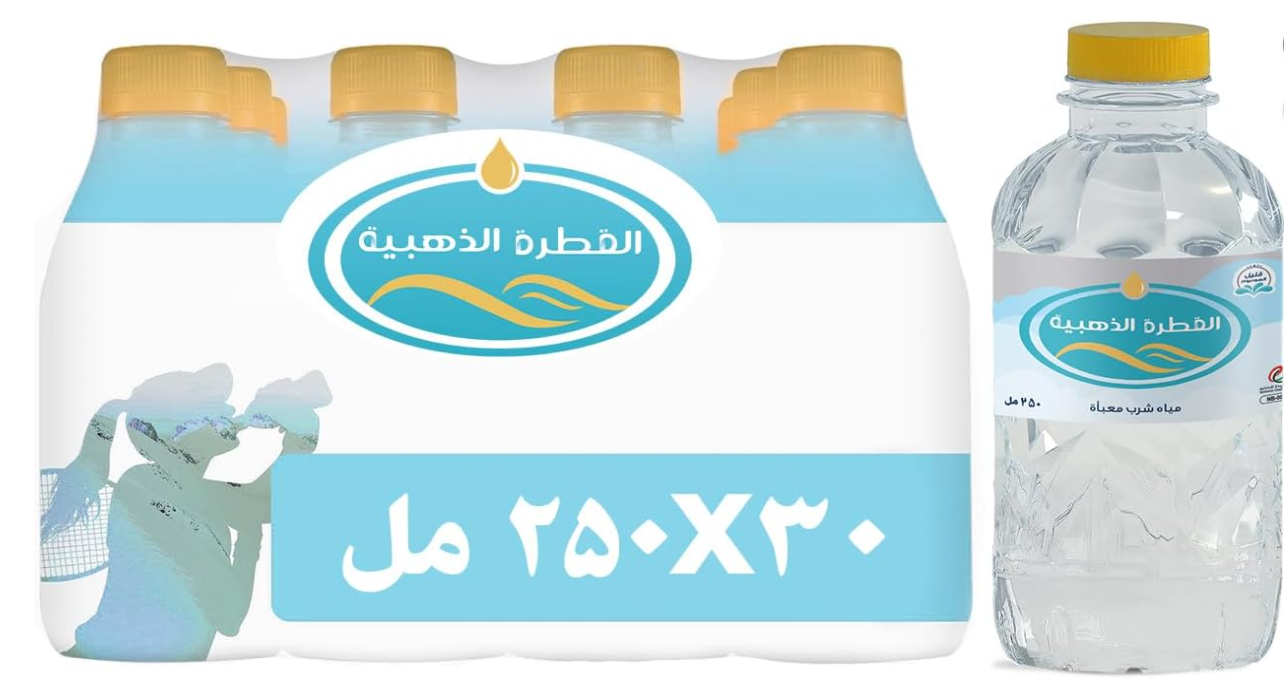 Drop Dor water, Low Sodium, Refreshing and Hydrating, Balanced Still Bottled Drinking Water, 30 x 250 ml