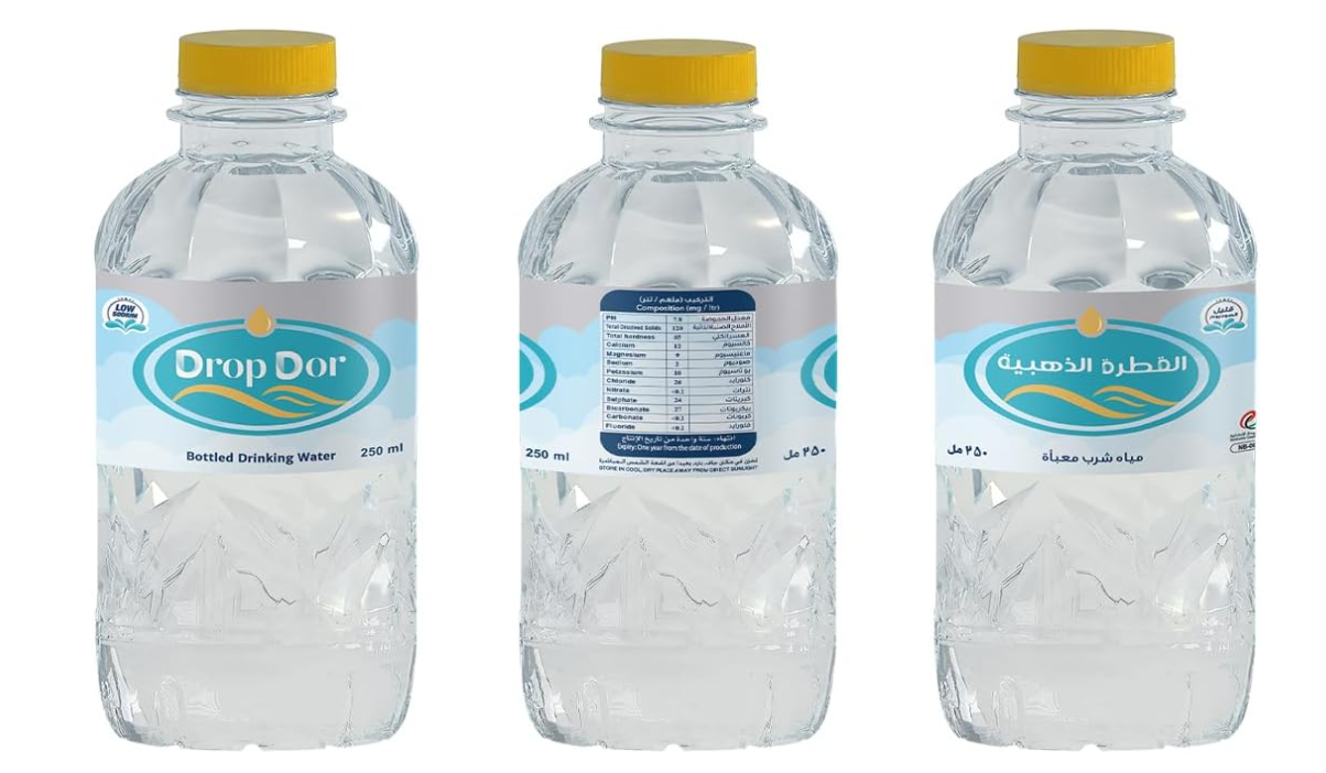 Drop Dor water, Low Sodium, Refreshing and Hydrating, Balanced Still Bottled Drinking Water, 30 x 250 ml