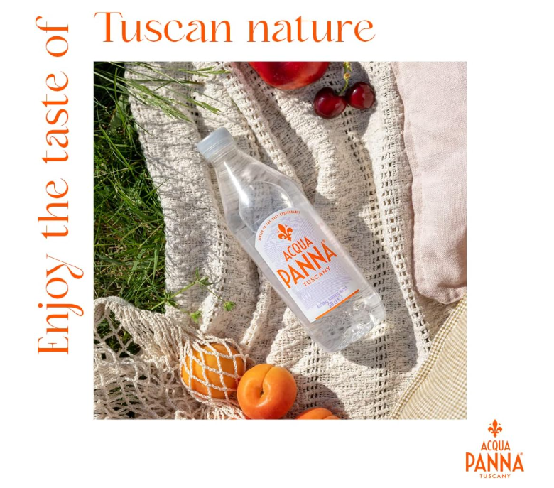 Acqua Panna Still Natural Mineral Water Glass Bottle, 6 x 250 ml