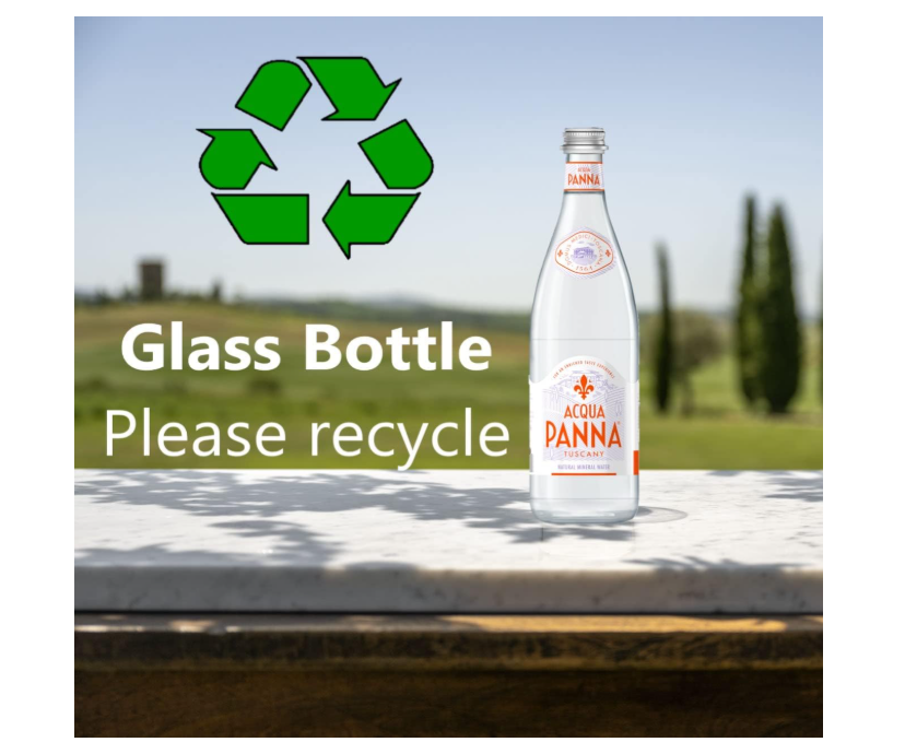 Acqua Panna Still Natural Mineral Water Glass Bottle, 6 x 250 ml