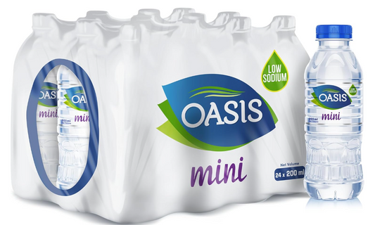 Oasis Still Drinking Water, 24 Bottles x 200 ml