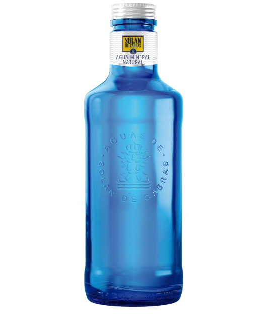 Solán De Cabras Premium Natural Mineral Water 0.75L x 12 | Pure Spring Water from Spain | Rich in Magnesium & Essential Minerals | Glass Bottles | Ideal for Dining, Home & Office