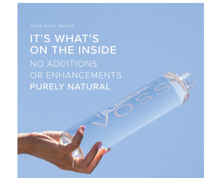 Voss Natural Mineral Water, 800ml X12 Still Glass Bottles