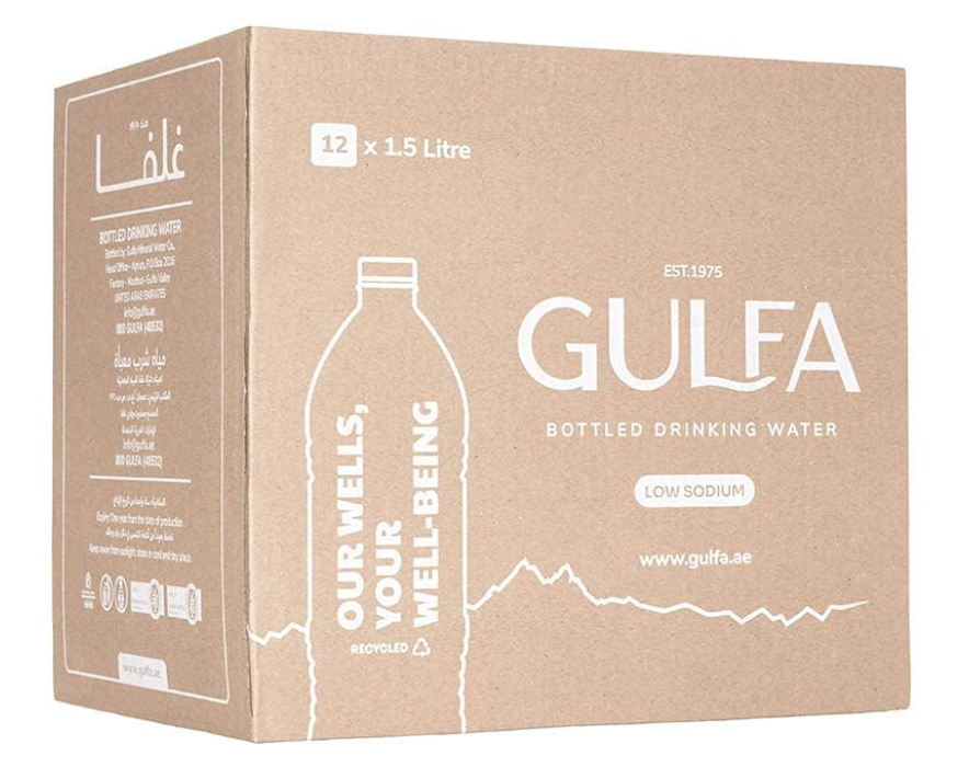 Gulfa Drinking Water 12 Bottles of 1.5 Liter