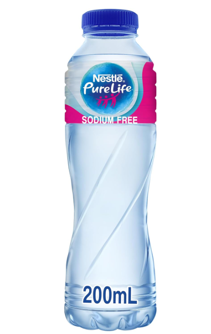 Nestlé Pure Life, Low Sodium, Bottled Drinking Water, 12 x 200 ml
