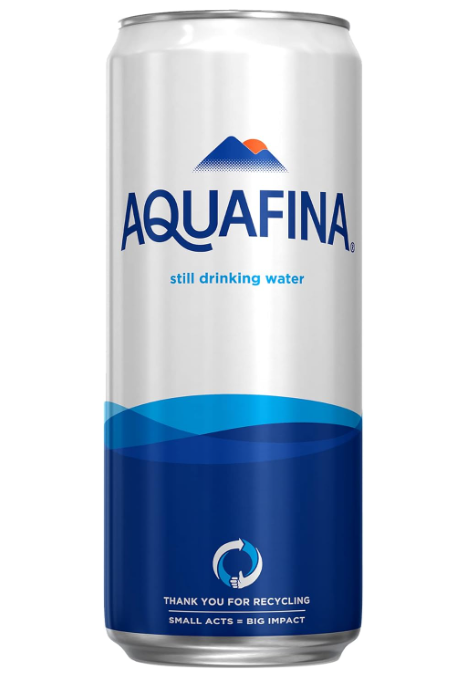 Aquafina Drinking Water, Recyclable Can, 330Ml Pack Of 6