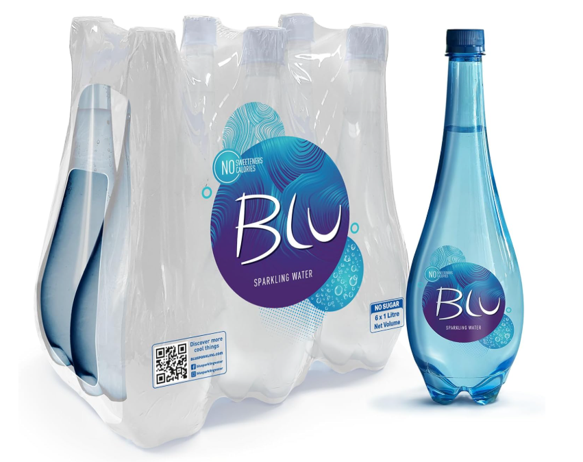 Oasis Blu Sparkling Water, 6 X 1 Litre