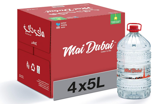 Mai Dubai Bottled Water, 4 Bottles X 5 Litre