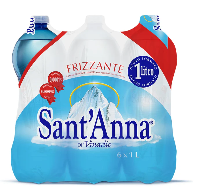 Sant'Anna Sparkling Water Pet 1L x 6 bottles