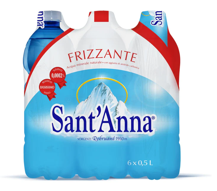 Sant'Anna Sparkling Water Pet 500ml x 6 bottles