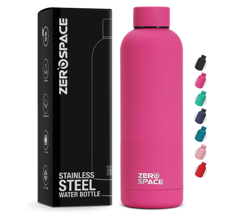 ZeroSpace Stainless Steel Water Bottle, 750ml Insulated Water Bottle for Kids School, Double Wall Water Thermos Flask for Hot & Cold Drinks, Sports Hot Water Bottle