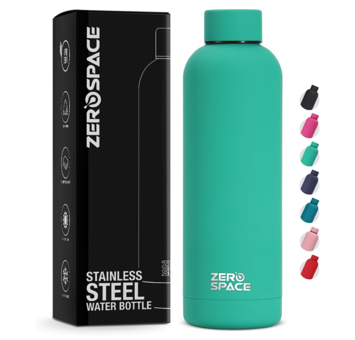 ZeroSpace Stainless Steel Water Bottle, 750ml Insulated Water Bottle for Kids School, Double Wall Water Thermos Flask for Hot & Cold Drinks, Sports Hot Water Bottle