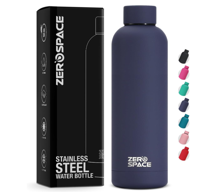 ZeroSpace Stainless Steel Water Bottle, 750ml Insulated Water Bottle for Kids School, Double Wall Water Thermos Flask for Hot & Cold Drinks, Sports Hot Water Bottle