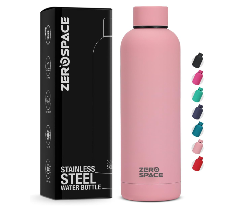 ZeroSpace Stainless Steel Water Bottle, 750ml Insulated Water Bottle for Kids School, Double Wall Water Thermos Flask for Hot & Cold Drinks, Sports Hot Water Bottle